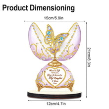 Load image into Gallery viewer, Wooden Crystal Painting Desktop Kit Eggbreaker Cat Carousel Eggbreaker Butterfly