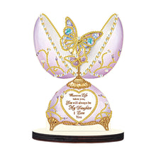 Load image into Gallery viewer, Wooden Crystal Painting Desktop Kit Eggbreaker Cat Carousel Eggbreaker Butterfly