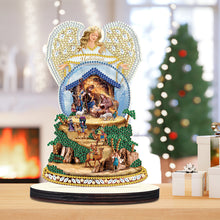 Load image into Gallery viewer, Wooden Christmas Desktop Diamond Painting Ornament for Home Office Desktop Decor
