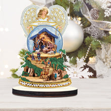 Load image into Gallery viewer, Wooden Christmas Desktop Diamond Painting Ornament for Home Office Desktop Decor