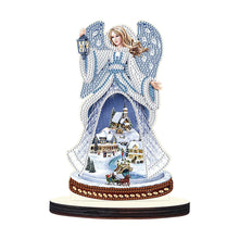 Load image into Gallery viewer, Wooden Christmas Desktop Diamond Painting Ornament for Home Office Desktop Decor