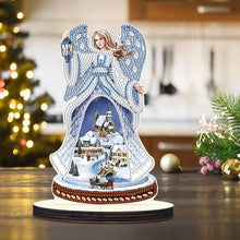 Load image into Gallery viewer, Wooden Christmas Desktop Diamond Painting Ornament for Home Office Desktop Decor