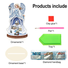 Load image into Gallery viewer, Wooden Christmas Desktop Diamond Painting Ornament for Home Office Desktop Decor