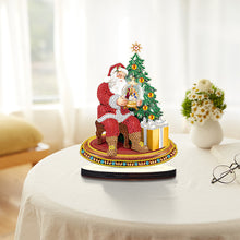 Load image into Gallery viewer, Wooden Christmas Desktop Diamond Painting Ornament for Home Office Desktop Decor
