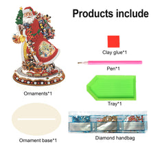 Load image into Gallery viewer, Wooden Christmas Desktop Diamond Painting Ornament for Home Office Desktop Decor