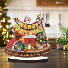 Load image into Gallery viewer, Wooden Christmas Desktop Diamond Painting Ornament for Home Office Desktop Decor