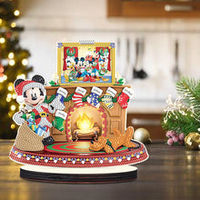 Load image into Gallery viewer, Wooden Christmas Desktop Diamond Painting Ornament for Home Office Desktop Decor