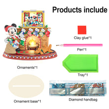Load image into Gallery viewer, Wooden Christmas Desktop Diamond Painting Ornament for Home Office Desktop Decor