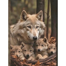 Load image into Gallery viewer, Diamond Painting - Full Round - Parent-child wolf (30*40CM)