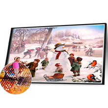 Load image into Gallery viewer, Diamond Painting - Full Square - Christmas street snow scene (40*30CM)