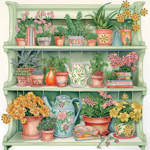 Load image into Gallery viewer, Diamond Painting - Partial Special Shaped - garden wall (50*50CM)