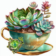 Load image into Gallery viewer, Diamond Painting - Full Round - succulent plants (30*30CM)