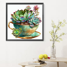 Load image into Gallery viewer, Diamond Painting - Full Round - succulent plants (30*30CM)