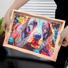 Load image into Gallery viewer, Diamond Painting Nesting Food Trays with Handle Coffee Table Tray (Dog)