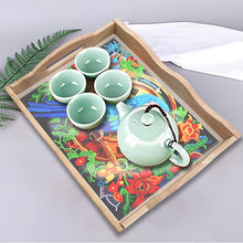 Load image into Gallery viewer, Diamond Painting Nesting Food Trays with Handle Coffee Table Tray (Parrot)