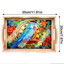 Load image into Gallery viewer, Diamond Painting Nesting Food Trays with Handle Coffee Table Tray (Parrot)