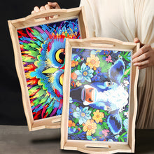 Load image into Gallery viewer, Diamond Painting Nesting Food Trays with Handle Coffee Table Tray (Cow)