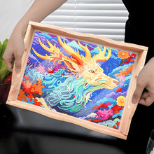 Load image into Gallery viewer, Diamond Painting Nesting Food Trays with Handle Coffee Table Tray (Dragon)