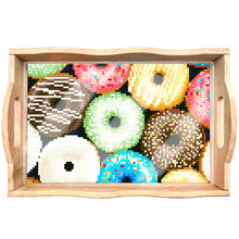 Load image into Gallery viewer, Diamond Painting Nesting Food Trays with Handle Coffee Table Tray (Doughnut)