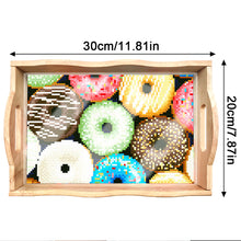 Load image into Gallery viewer, Diamond Painting Nesting Food Trays with Handle Coffee Table Tray (Doughnut)