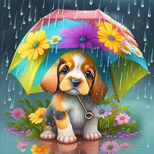 Load image into Gallery viewer, Diamond Painting - Full Round - umbrella animal puppy (30*30CM)