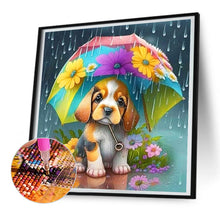 Load image into Gallery viewer, Diamond Painting - Full Round - umbrella animal puppy (30*30CM)