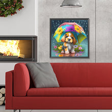 Load image into Gallery viewer, Diamond Painting - Full Round - umbrella animal puppy (30*30CM)
