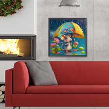 Load image into Gallery viewer, Diamond Painting - Full Round - umbrella animal mouse (30*30CM)