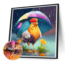 Load image into Gallery viewer, Diamond Painting - Full Round - umbrella animal rooster (30*30CM)
