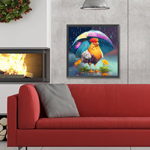 Load image into Gallery viewer, Diamond Painting - Full Round - umbrella animal rooster (30*30CM)
