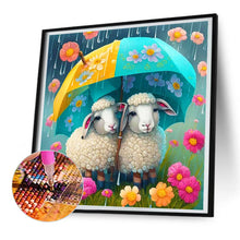 Load image into Gallery viewer, Diamond Painting - Full Round - umbrella animal sheep (30*30CM)