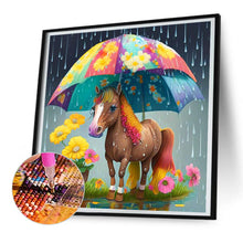 Load image into Gallery viewer, Diamond Painting - Full Round - umbrella animal pony (30*30CM)