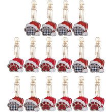 Load image into Gallery viewer, 32PCS Double Sided Special Shape Diamond Art Keyring (Dogs Paw)