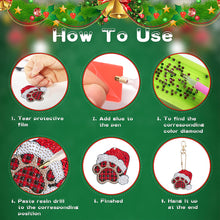 Load image into Gallery viewer, 32PCS Double Sided Special Shape Diamond Art Keyring (Dogs Paw)