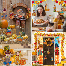 Load image into Gallery viewer, 16PCS Double Sided Special Shape Diamond Art Keyring (Scarecrow)