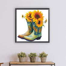 Load image into Gallery viewer, Diamond Painting - Full Round - floral boots (30*30CM)