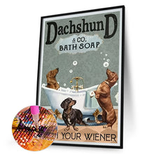 Load image into Gallery viewer, Diamond Painting - Full Round - dog calligraphy and painting (30*45CM)