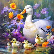 Load image into Gallery viewer, Diamond Painting - Full Round - White Swan (40*40CM)
