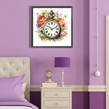 Load image into Gallery viewer, Diamond Painting - Full Round - Flower pocket watch (40*40CM)