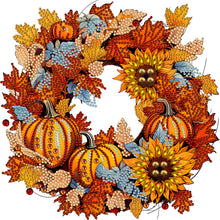 Load image into Gallery viewer, Diamond Painting - Partial Special Shaped - Autumn Pumpkin Garland (30*30CM)