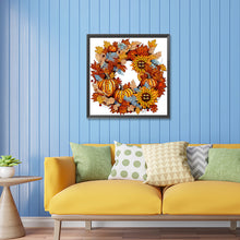 Load image into Gallery viewer, Diamond Painting - Partial Special Shaped - Autumn Pumpkin Garland (30*30CM)
