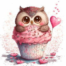 Load image into Gallery viewer, Diamond Painting - Full Round - cartoon owl (30*30CM)