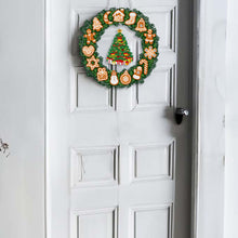 Load image into Gallery viewer, Special Shaped Crystal Painting Wreath with LED Light 29x29cm (Xmas Tree)