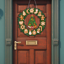 Load image into Gallery viewer, Special Shaped Crystal Painting Wreath with LED Light 29x29cm (Xmas Tree)