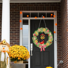 Load image into Gallery viewer, Special Shaped Crystal Painting Wreath with LED Light 29x26cm (Xmas Bell)