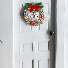 Load image into Gallery viewer, Special Shaped Crystal Painting Wreath with LED Light 29x27cm (Double Penguin)