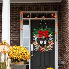 Load image into Gallery viewer, Special Shaped Crystal Painting Wreath with LED Light 29x27cm (Double Penguin)