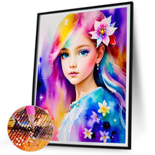 Load image into Gallery viewer, Diamond Painting - Full Square - watercolor little girl (30*40CM)