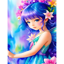 Load image into Gallery viewer, Diamond Painting - Full Square - watercolor little girl (30*40CM)