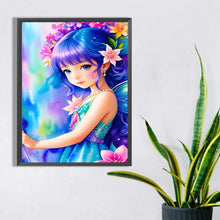 Load image into Gallery viewer, Diamond Painting - Full Square - watercolor little girl (30*40CM)
